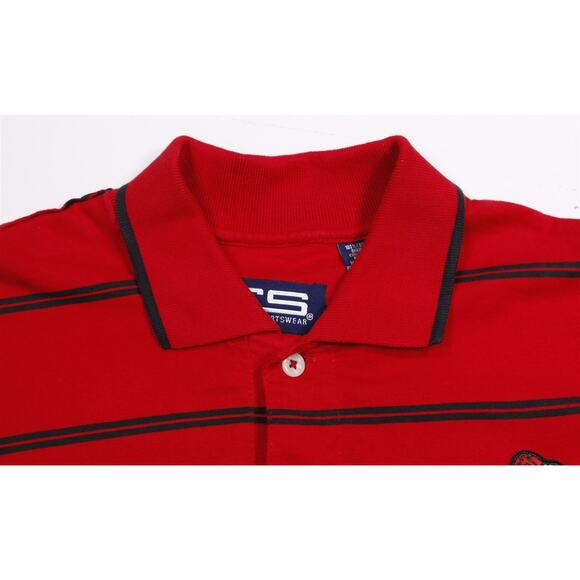 Georgia Bulldogs UGA Vintage Red Leaning Dawg Polo Shirt XXL - Picture 6 of 7